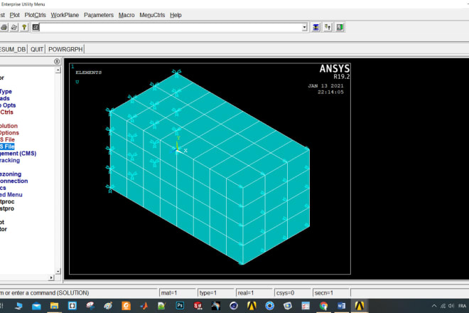 I will do fe analysis using ansys apdl, workbench