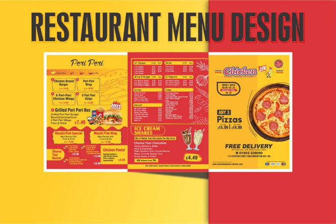 I will do food menu digital menu restaurant menu flyer menu design
