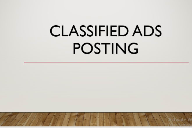 I will do free classified ad posting in USA,UK sites