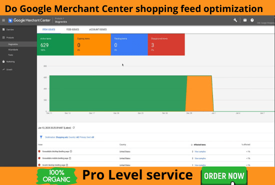 I will do google merchant center shopping feed optimization