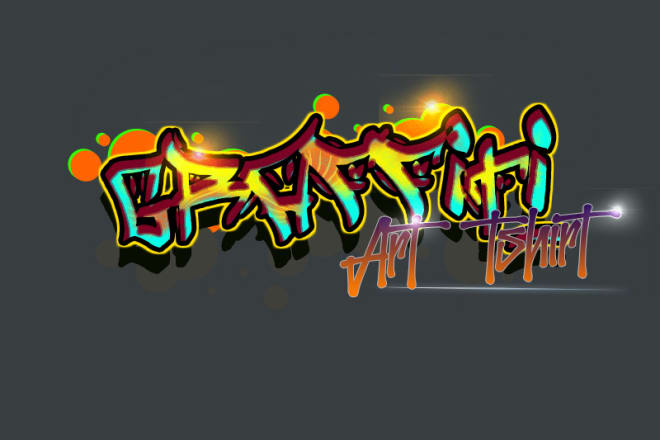I will do graffiti logo, t shirt design in graffiti art