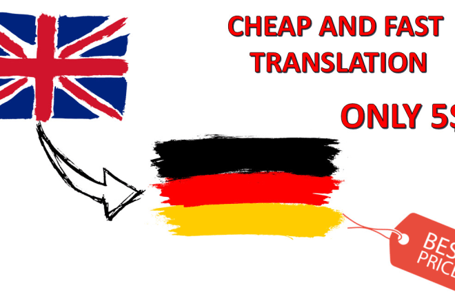 I will do high quality english german translation