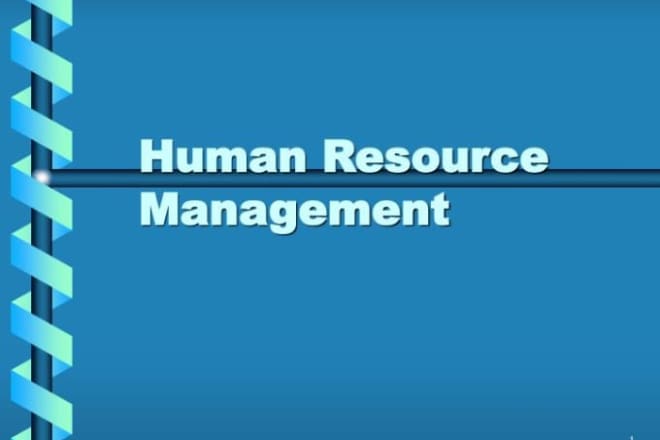 I will do human resource work, human resource management research