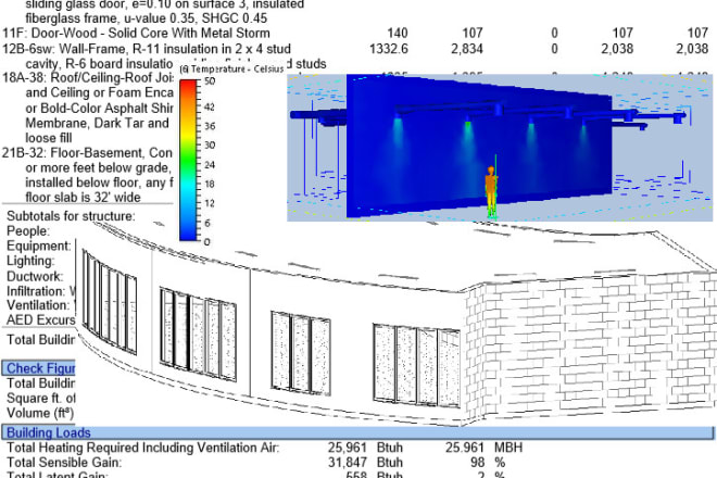 I will do hvac cooling load calculation and hvac design drawings