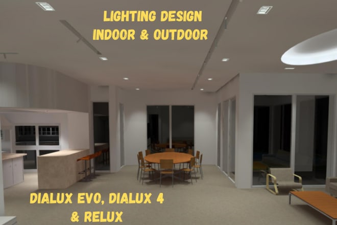 I will do indoor and outdoor lighting design services