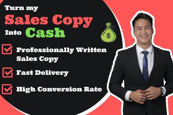 I will do killer sales copywriting that makes people buy
