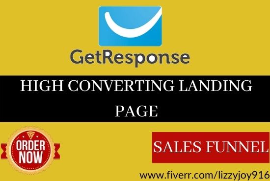 I will do lead capture page landing page, sales funnel in getresponse