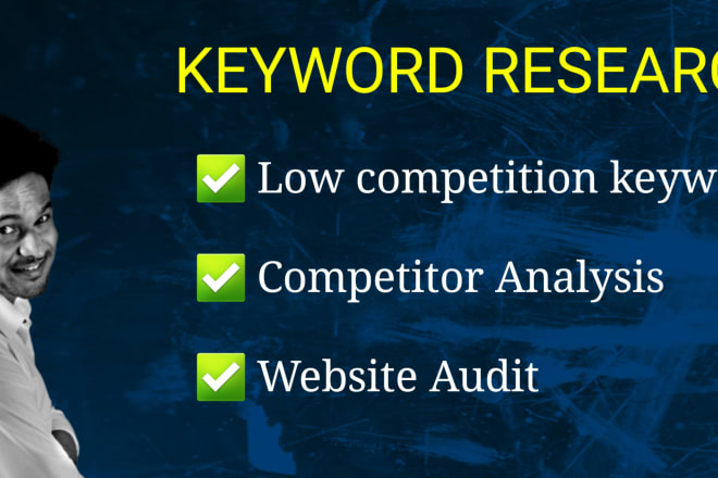 I will do low competition SEO friendly keyword research from ahrefs