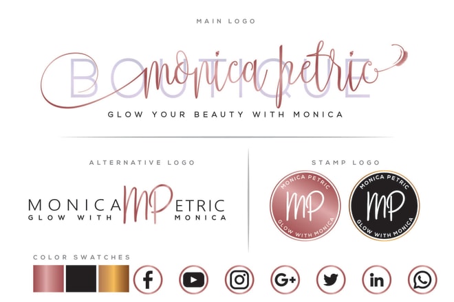 I will do makeup and beauty business cosmetic logo design