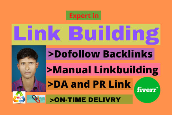 I will do manual link building high da SEO backlink