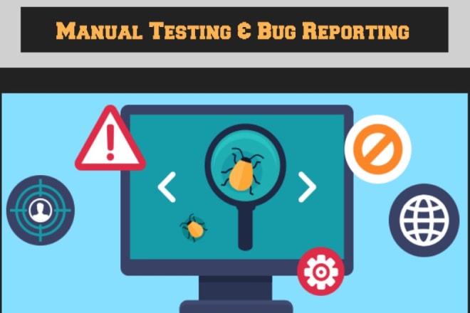 I will do manual website or software testing and report bugs