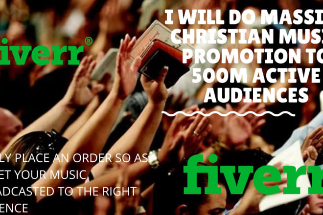 I will do massive christian music promotion to 500m active audiences