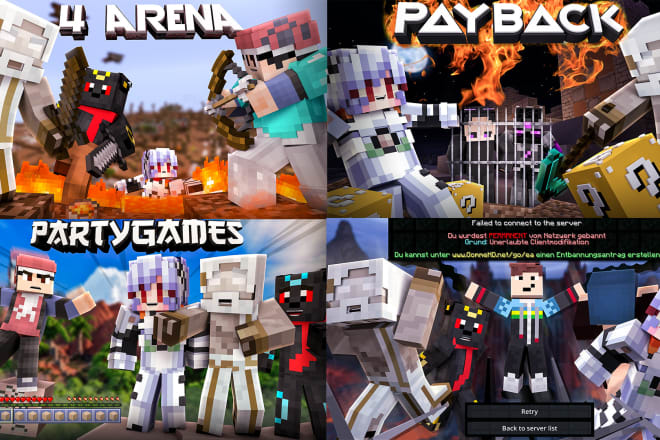 I will do minecraft thumbnails for your videos