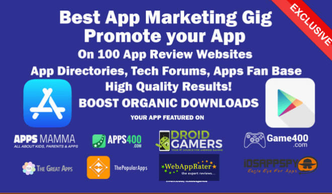 I will do mobile app marketing and app promotion