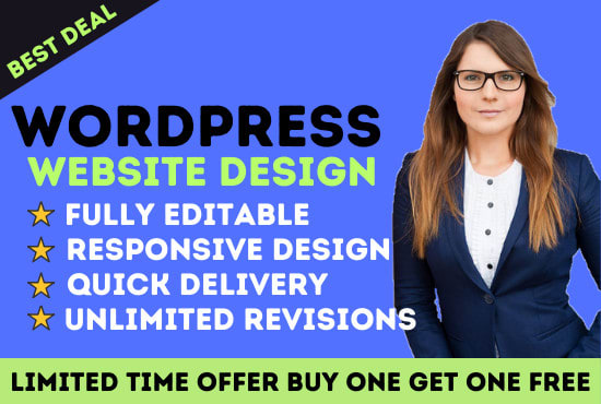 I will do modern wordpress website design in 24 hours