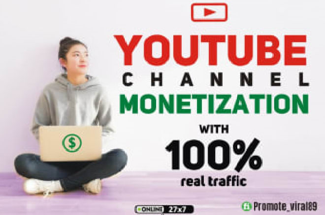 I will do monster promotion for youtube channel monetization