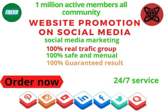 I will do my best website promotion on social media