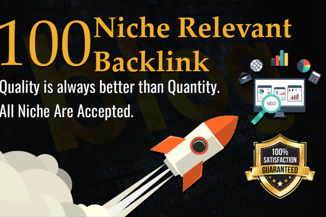 I will do niche related backlinks with the related blog article SEO