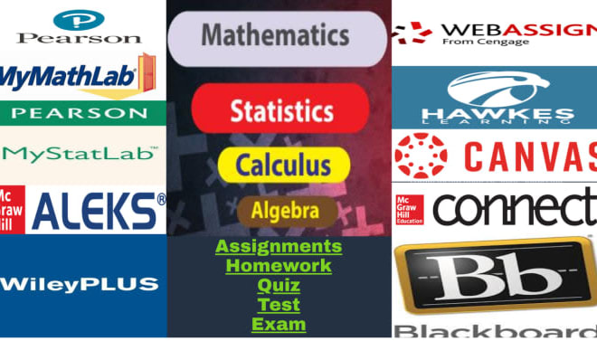 I will do online statistics,math assignment, class,course