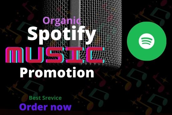 I will do organic spotify music promotion