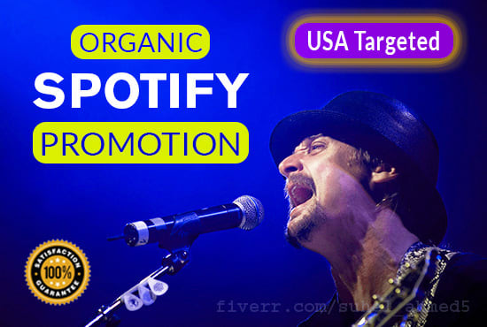 I will do organic spotify promotion to active audience