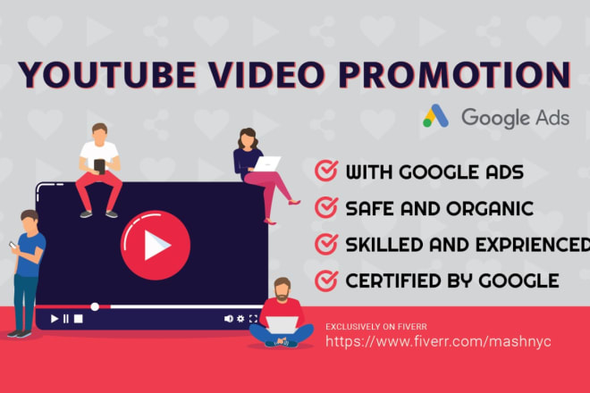 I will do organic youtube video promotion with google adwords