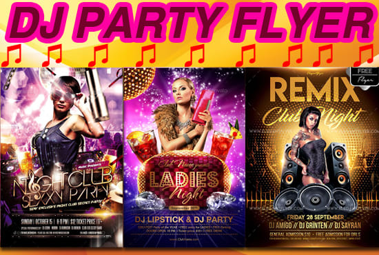 I will do party,club,concert,dj party and dj night flyer in 5hrs