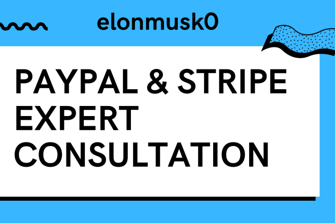 I will do paypal and stripe consultation