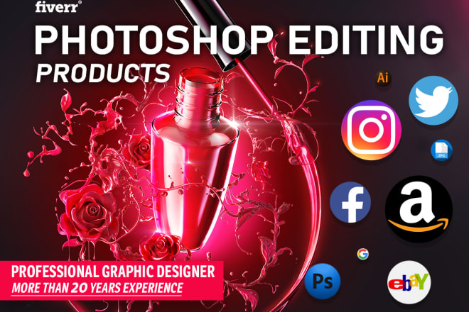 I will do photoshop editing and retouching for products photography