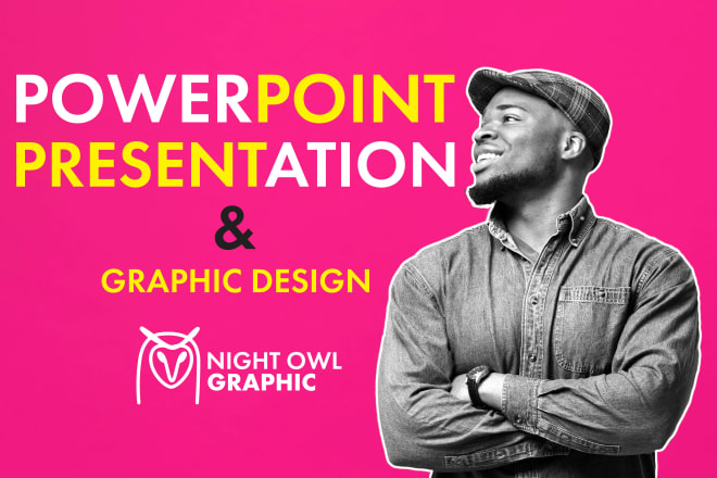 I will do powerpoint, google slide, canva, prezi presentation with graphic design