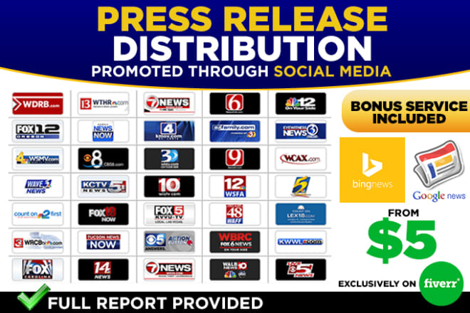 I will do press release distribution with social media marketing