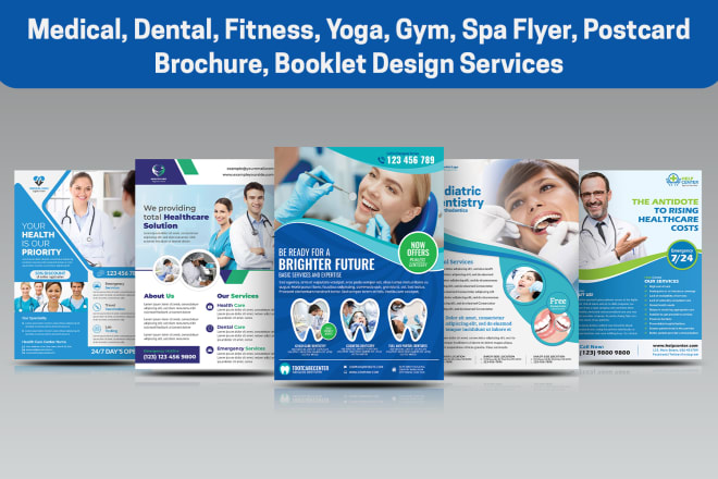 I will do professional medical, dental flyer, postcard, brochure in 24hrs