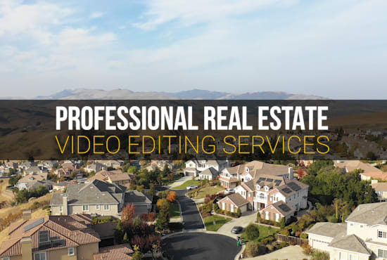 I will do professional real estate video editing in 24hrs