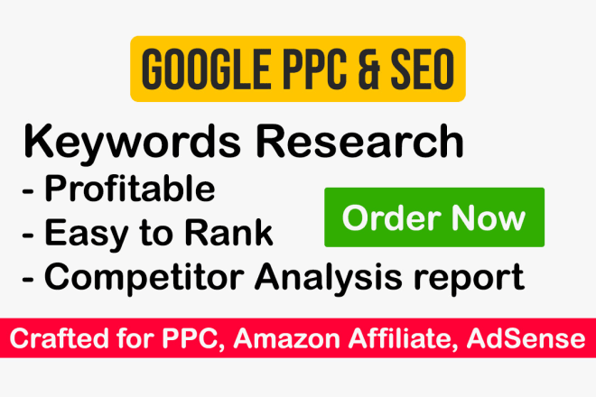 I will do profitable seo keyword research and competitor analysis
