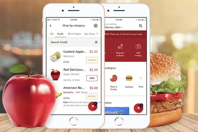 I will do restaurant food delivery app doordash grocery app uber app taxi booking app