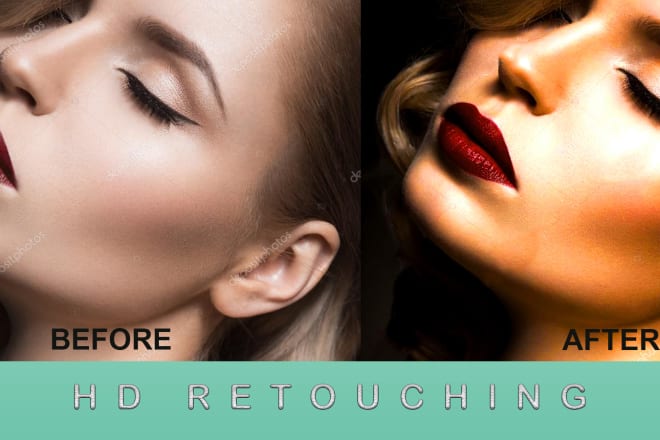 I will do retouching by using software like photoshop in a professional way