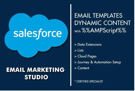 I will do salesforce marketing cloud journey builder and automation