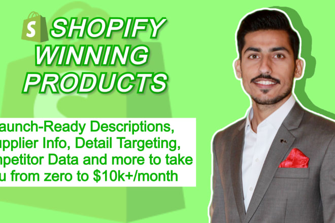 I will do shopify winning product research for dropshipping store
