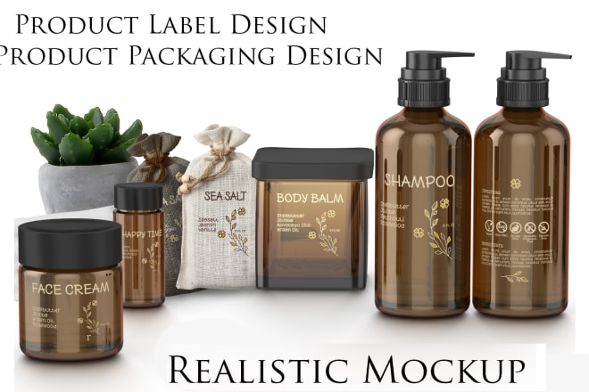 I will do skin care luxury cosmetics packaging design jar bottle mockup