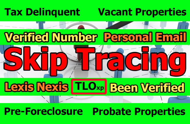 I will do skip tracing using tloxp
