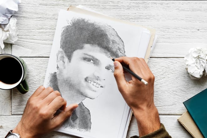 I will do some beautiful sketch work with with your photo