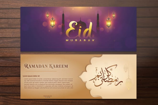 I will do some creative islamic social media,web and roll up banner