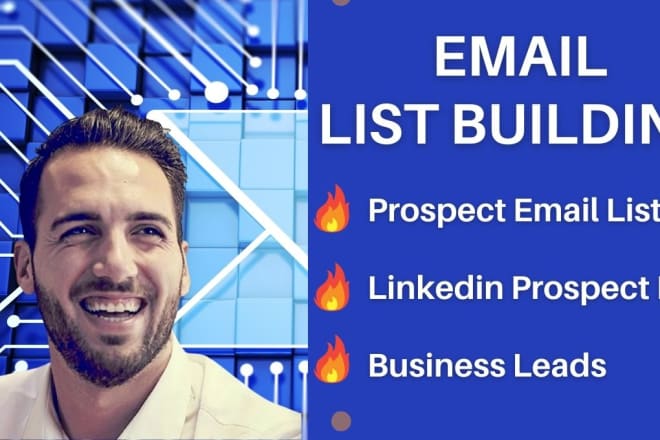 I will do targeted lead generation, email list building