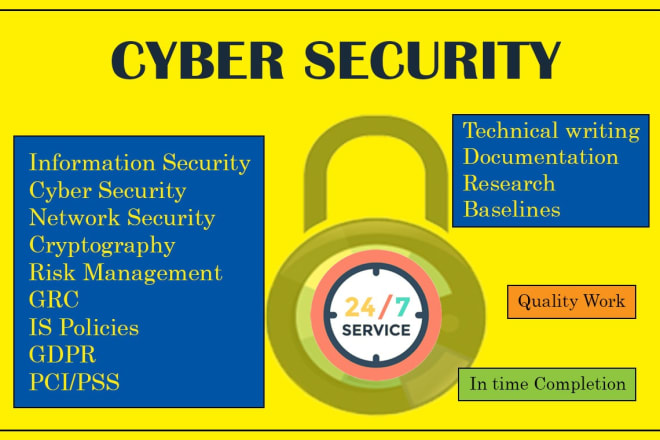 I will do technical writing and research on cyber security topics