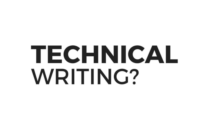 I will do technical writing and research work