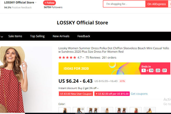 I will do the drop shipping from aliexpress to ebay