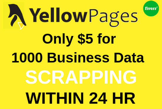 I will do the fastest yellow pages data scraping