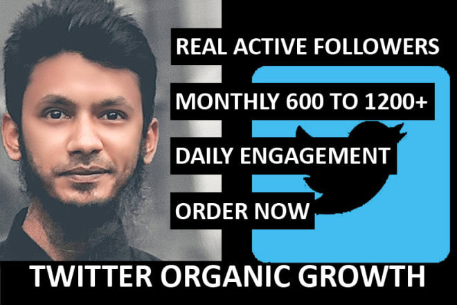 I will do twitter marketing or promotion for organic growth