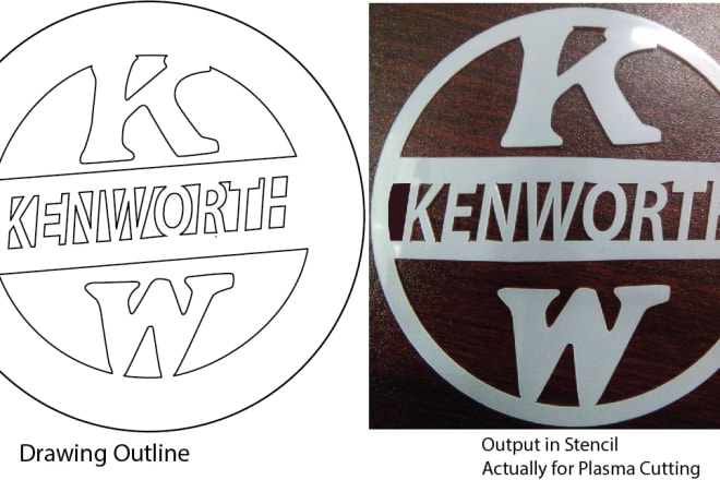 I will do vector stencil from logo text portrait any artwork for laser cutter machine