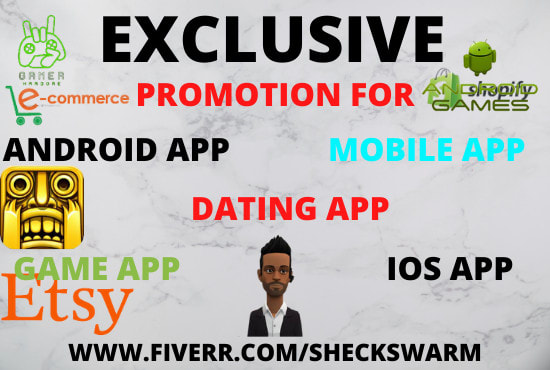 I will do viral app promotion,game app,dating app,android app,steam games,ios app USA